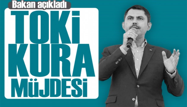 Bakan Kurum duyurdu: İlk kura 7 Kasım'da