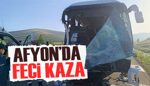 Afyonkarahisar'da feci kaza