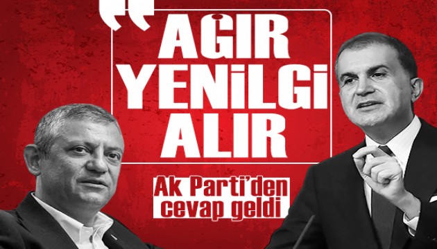 Özgür Özel'in ara seçim çıkışına Ak Parti'den ilk tepki