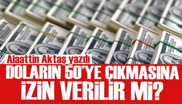 Alaattin Aktaş yazdı: Doların 50'ye çıkmasına izin verilir mi?