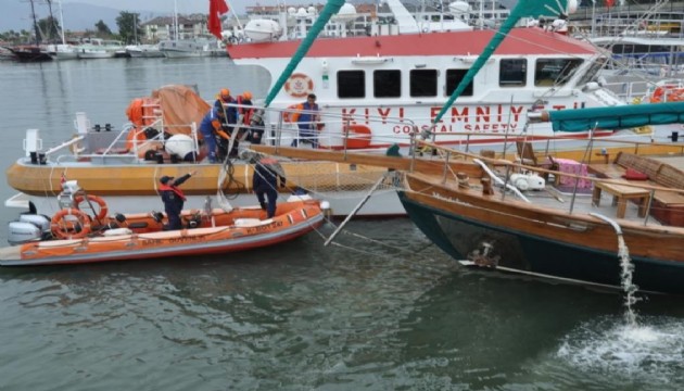 Ali Kırca'nın teknesi batmaktan son anda kurtuldu