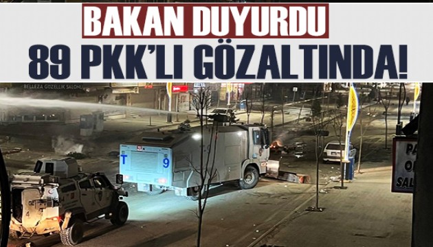 Bakan Yerlikaya duyurdu: PKK destekçilerine göz açtırılmadı