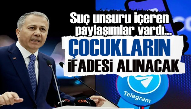 Ali Yerlikaya duyurdu: Discord ve Telegram'da, suç unsuru taşıyan içerik paylaşan çocukların ifadeleri psikolog eşliğinde alınacak