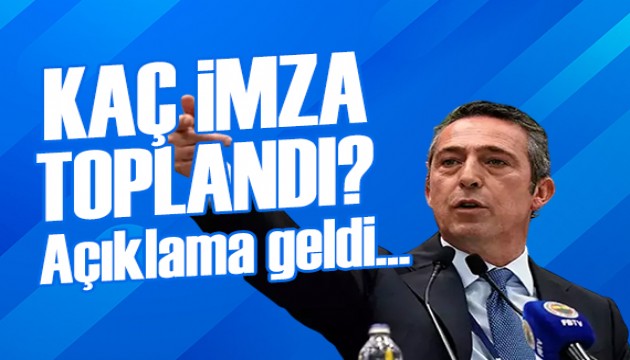 Fenerbahçe'den imza sayısı açıklaması