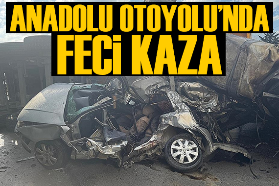 Anadolu Otoyolu'nda feci kaza