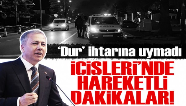 İçişleri Bakanlığı önünde hareketli dakikalar: 'Dur' ihtarına uymayan şahıs etkisiz hale getirildi!