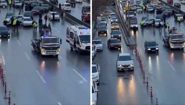 Ankara'da zincirleme trafik kazası! Çok sayıda yaralı var...