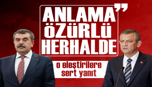 Bakan Tekin’den Özgür Özel’e sert tepki: “Anlama özürlü herhalde”