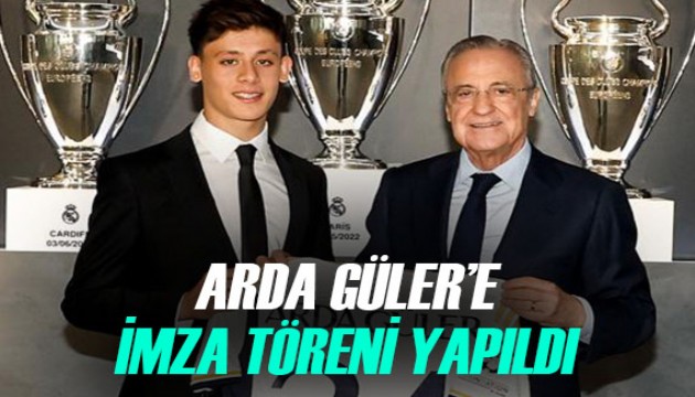 Real Madrid'de Arda Güler'in imza töreni 'Kulübün efsanesi olmak istiyorum'