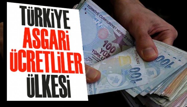 Türkiye 'asgari ücretliler' ülkesi