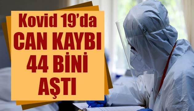 Sağlık Bakanlığı, Kovid 19'da son verileri açıkladı: Can kaybı 44 bini aştı