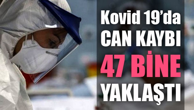 Sağlık Bakanlığı, Kovid 19'da son verileri açıkladı: Can kaybı 47 bine yaklaştı