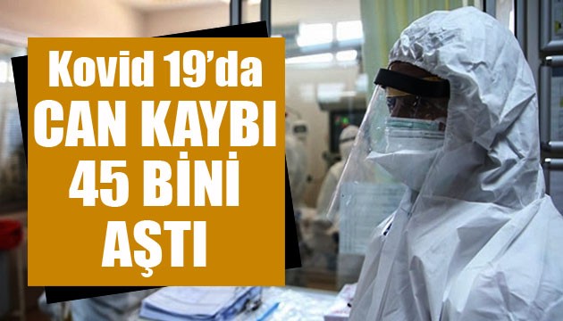 Sağlık Bakanlığı, Kovid 19'da son verileri açıkladı: Can kaybı 45 bini aştı