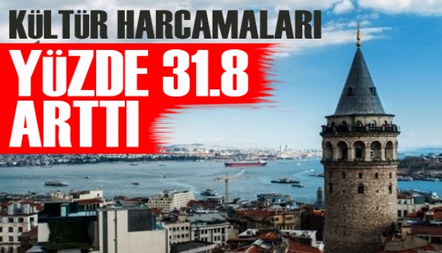 Kültür harcamaları yüzde 31.8 arttı