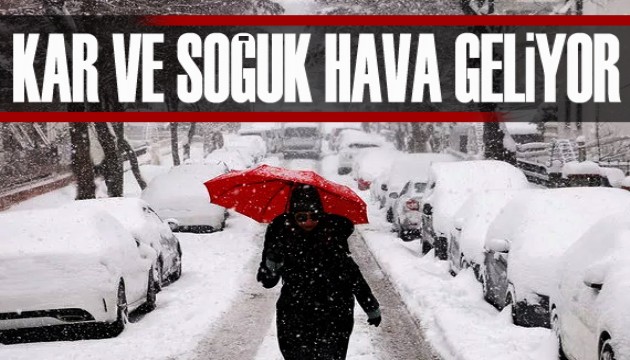 Meteoroloji uyardı: Kar ve karla karışık yağmur geliyor