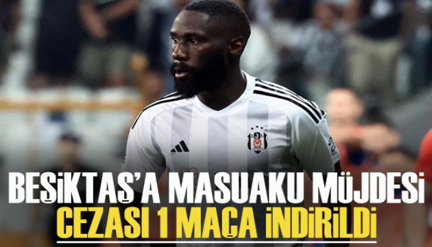 Masuaku'nun cezası 1 maça indirildi