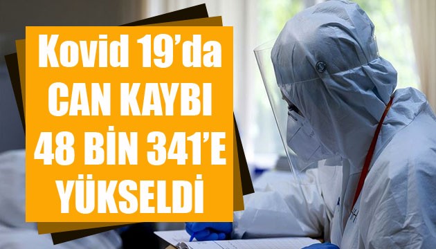 Sağlık Bakanlığı, Kovid 19'da son verileri açıkladı: Can kaybı 48 bin 341'e yükseldi