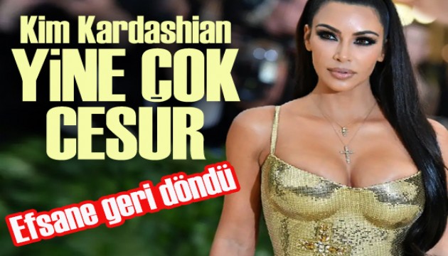 Kim Kardashian yine çok cesur!