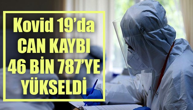 Sağlık Bakanlığı, Kovid 19'da son verileri açıkladı: Can kaybı 46 bin 787'ye yükseldi