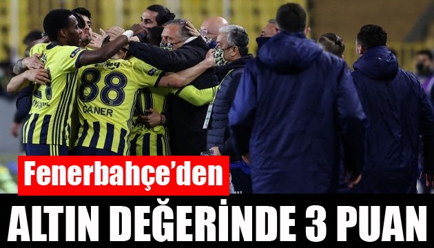 Fenerbahçe'den altın değerinde 3 puan!