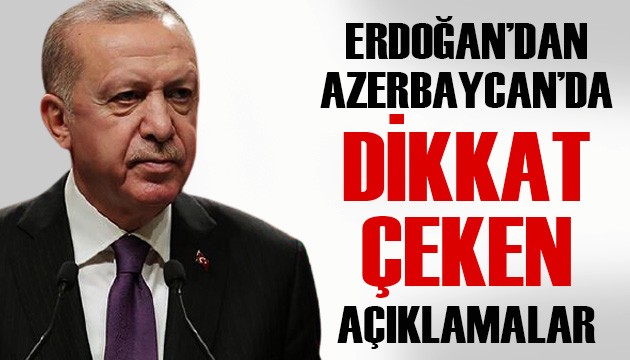 Erdoğan ve Aliyev'den ortak basın toplantısı: Dikkat çeken açıklamalar