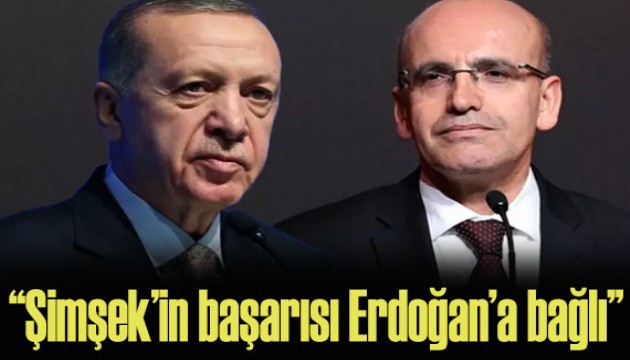 Bloomberg: Şimşek'in başarısı Erdoğan'a bağlı
