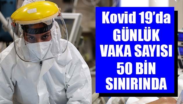 Sağlık Bakanlığı, Kovid 19'da son verileri açıkladı: Günlük vaka sayısı 50 bin sınırında
