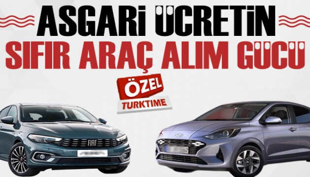 Asgari ücretle sıfır araç alım süresi: İşte hesaplar...