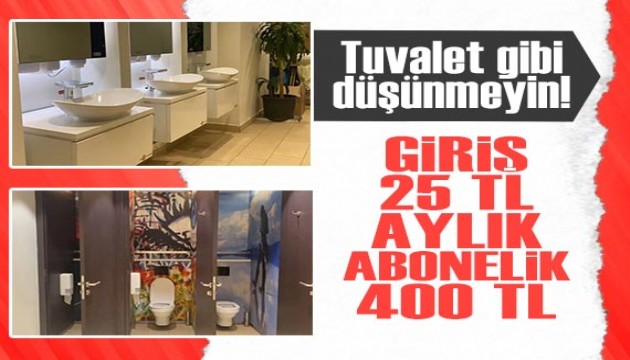 AVM'de lüks tuvalet hizmeti: Giriş 25 TL, aylık abonelik 400 TL!