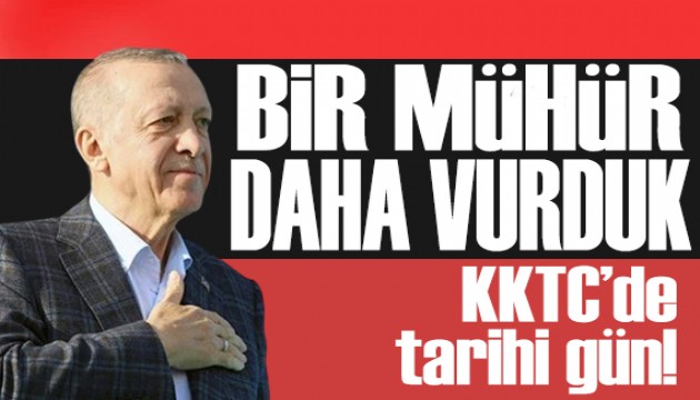 KKTC'de tarihi gün! Cumhurbaşkanı Erdoğan açılışını yaptı: Muhteşem bir eser!