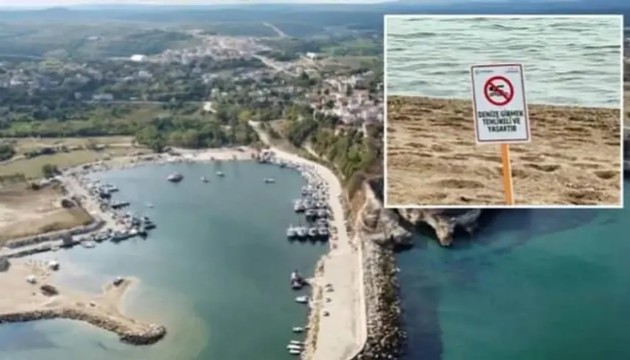 O ilçede denize girmek yasaklandı
