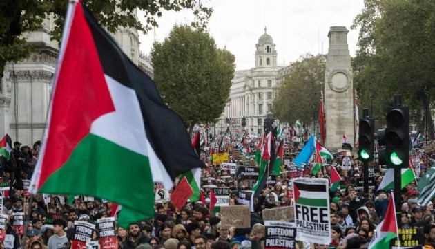 Londra'da Gazze yürüyüşü