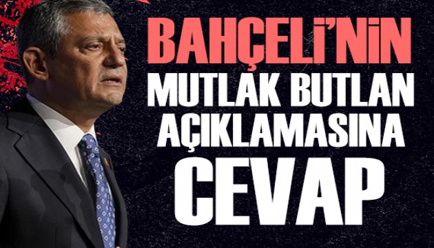 Özel'den Bahçeli'nin mutlak butlan açıklamasına ilk yanıt