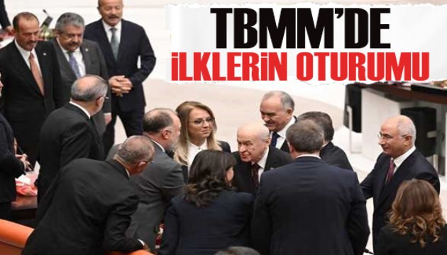 TBMM açılışında ilkler yaşandı