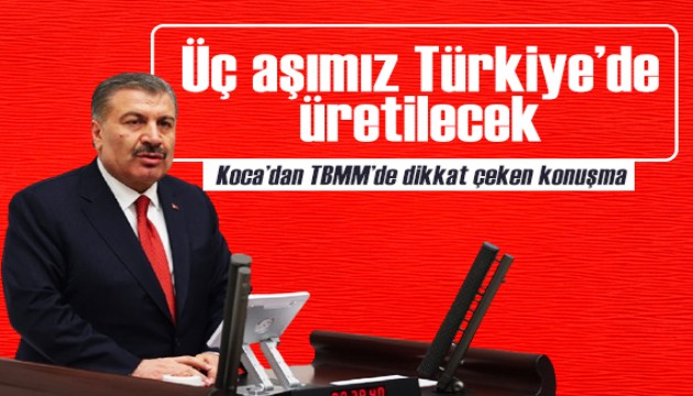 TBMM Genel Kurulu'ndaki bütçe görüşmelerinde Bakan Koca'dan dikkat çeken açıklamalar