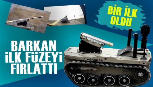Türkiye'nin 'robot askeri' füze attı