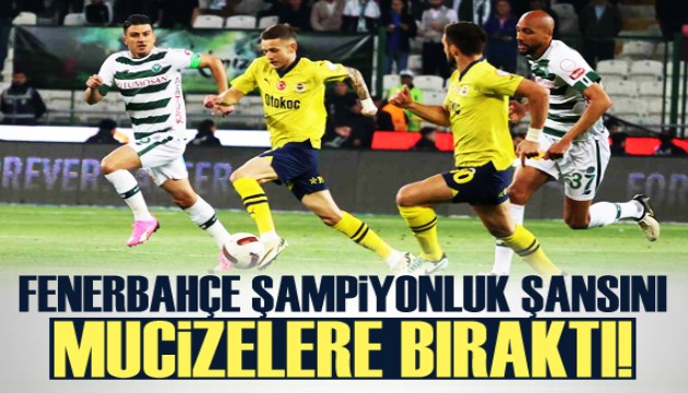 Fenerbahçe şampiyonluk şansını mucizelere bıraktı