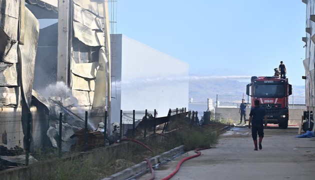 Ankara'da fabrikada yangın