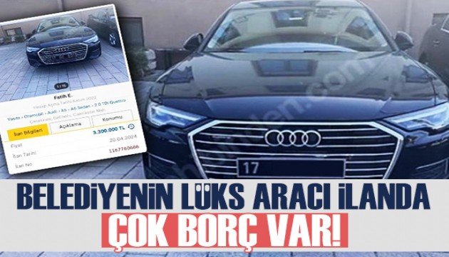 AK Partili belediye başkanı makam aracını satılığa çıkardı