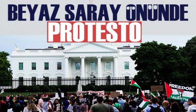 Beyaz Saray önünde İsrail protestosu