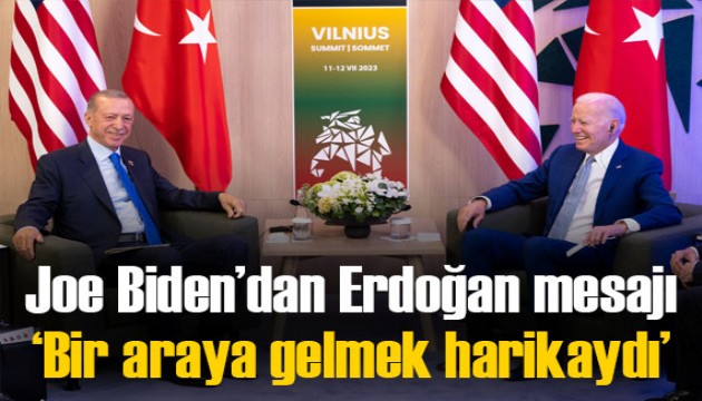 Biden: Erdoğan'la Litvanya'da tekrar bir araya gelmek harikaydı