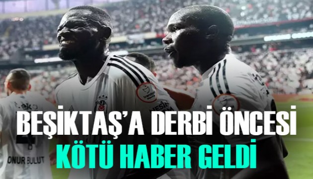 Beşiktaş'ta derbi öncesi sakatlık şoku!