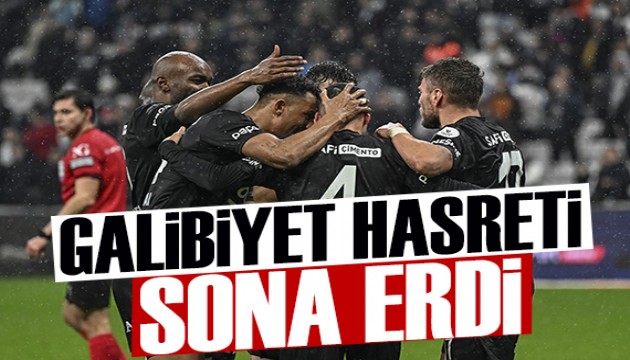 Beşiktaş'ta galibiyet hasreti sona erdi