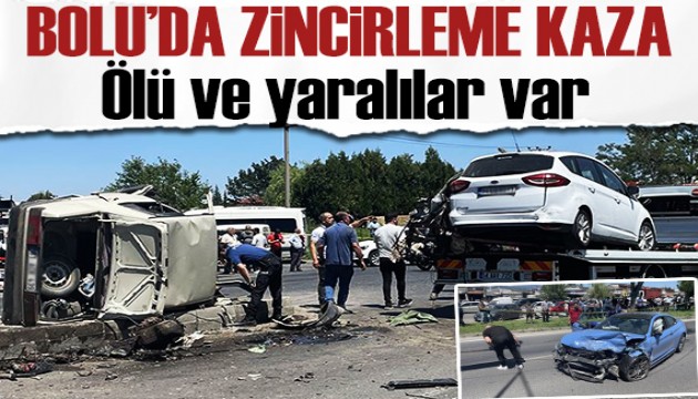 Bolu'da zincirleme kaza: Ölü ve yaralılar var