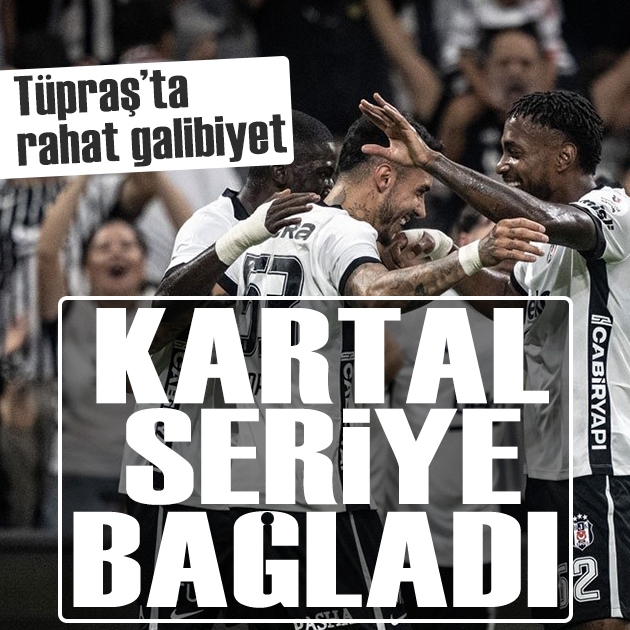 Seri 3 maça çıktı: Beşiktaş Erzurumspor'u rahat geçti