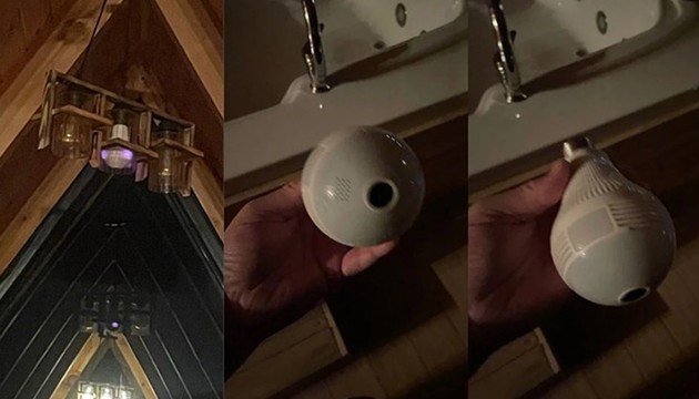 Bungalovda gizli kamera skandalı