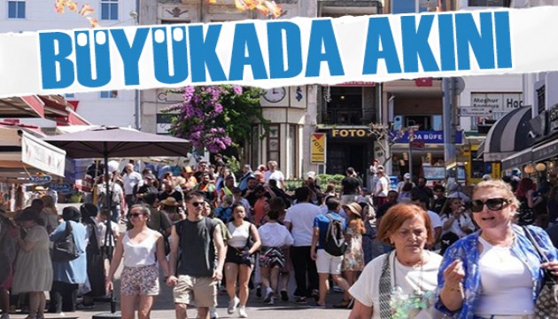 Bayram tatili biterken Büyükada'da yoğunluk arttı