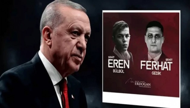Erdoğan'dan Eren Bülbül ve Ferhat Gedik mesajı