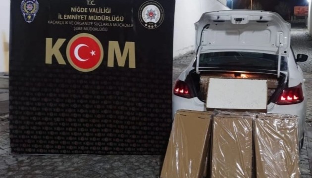 Niğde'de kaçakçılık operasyonu