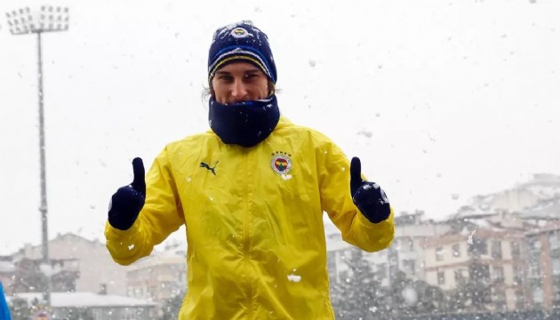 Çağlar Söyüncü, Fenerbahçe ile ilk idmanına çıktı